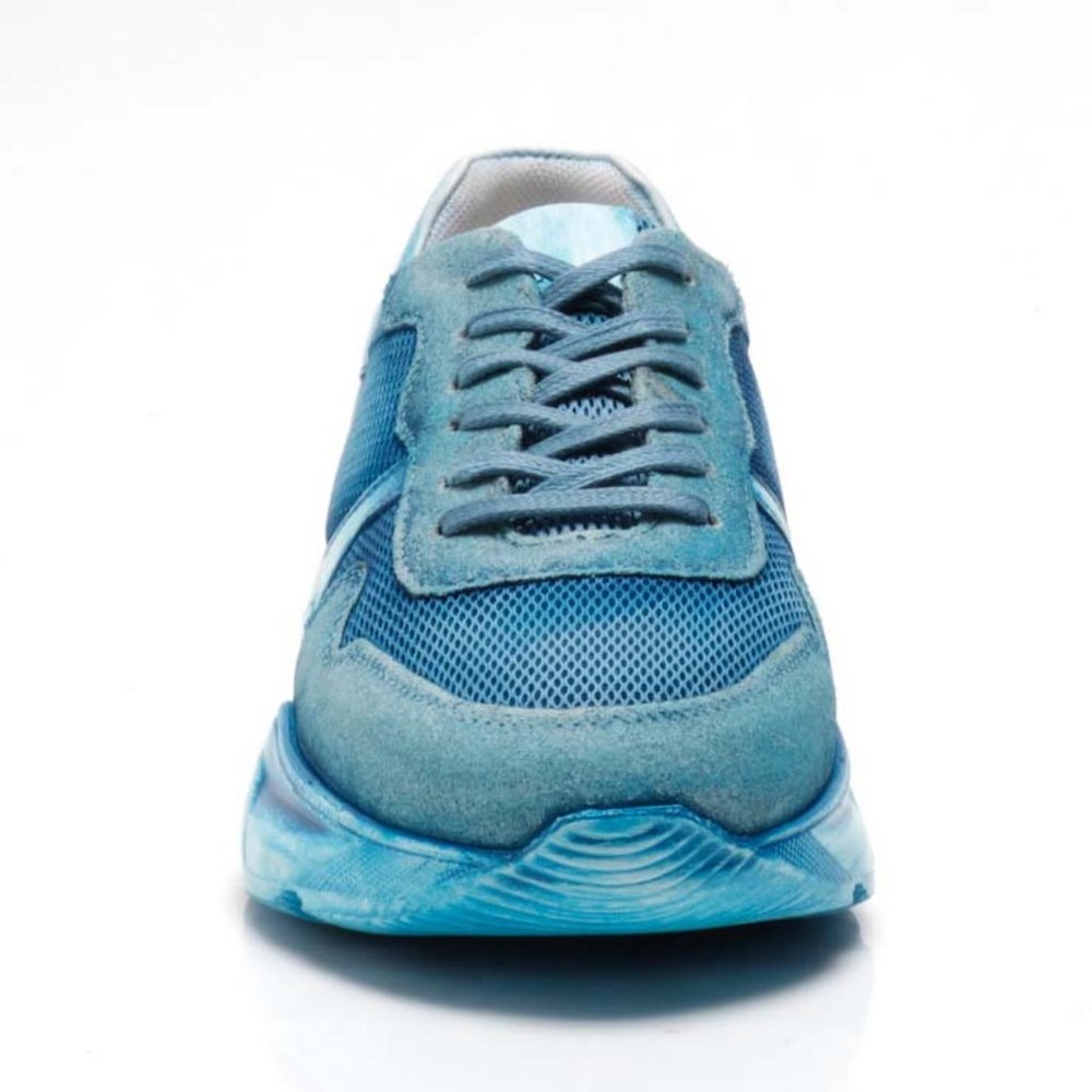 🎉LAST CHANCE🎉 FREE PEOPLE Let's Wander Washed Sneakers / Boardwalk Blue - Picture 12 of 16